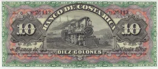 Costa Rica 10 Colones, 1908 image