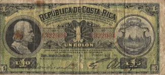 Costa Rica 1 Colón, 1914 image