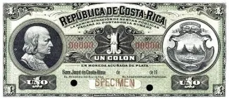 Costa Rica 1 Colón, 1918 image