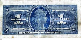 Costa Rica 1 Colón, 1918-1935 reverse