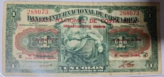 Costa Rica 1 Colón, 1943 image
