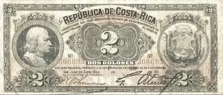 Costa Rica 2 Colones, 1906 image