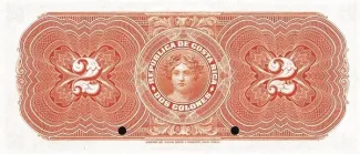 Costa Rica 2 Colones, 1917 reverse
