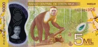 Costa Rica 5.000 Colones, 2018 reverse
