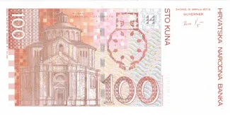 Croatia 100 Kuna, 2002-2012 reverse