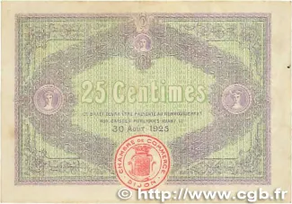 French notgeld 25 Centimes, 1920 reverse