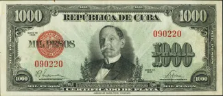 Cuba 1.000 Pesos, 1947 image