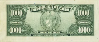Cuba 1.000 Pesos, 1944-1947 reverse