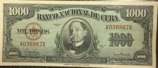 Cuba 1.000 Pesos, 1950 image
