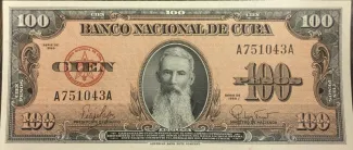 Cuba 100 Pesos, 1960 image
