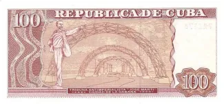 Cuba 100 Pesos, 2001 reverse