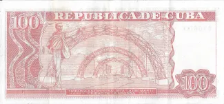 Cuba 100 Pesos, 2004-2023 reverse