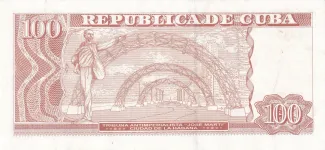 Cuba 100 Pesos, 2023 reverse