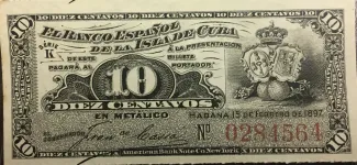 Cuba 10 Centavos, 1897