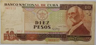 Cuba 10 Pesos, 1991 image