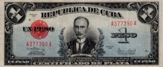 Cuba 1 Peso, 1949 image