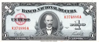 Cuba 1 Peso, 1960 image