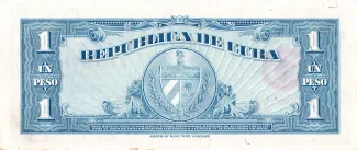 Cuba 1 Peso, 1949-1960 reverse