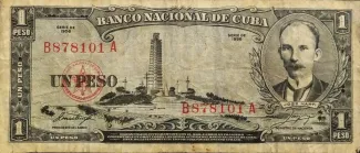 Cuba 1 Peso, 1958 image