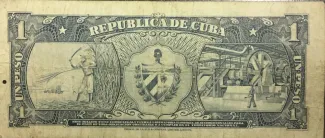 Cuba 1 Peso, 1959 reverse