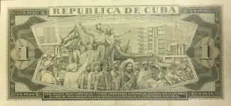 Cuba 1 Peso, 1961-1965 reverse
