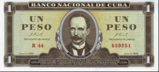 Cuba 1 Peso, 1966 image
