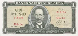 Cuba 1 Peso, 1988 image