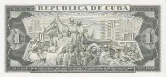 Cuba 1 Peso, 1967-1988 reverse