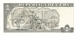 Cuba 1 Peso, 2001-2005 reverse
