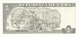 Cuba 1 Peso, 2006-2017 reverse