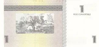 Cuba 1 Peso, 2006-2017 reverse