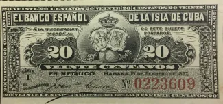 Cuba 20 Centavos, 1897