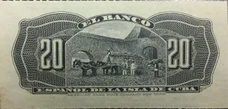 Cuba 20 Centavos, 1897 reverse