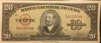 Cuba 20 Pesos, 1960 image