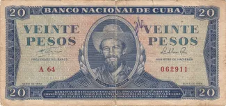 Cuba 20 Pesos, 1965 image