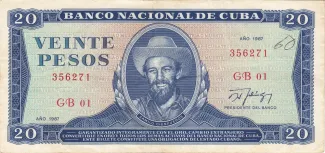 Cuba 20 Pesos, 1990 image