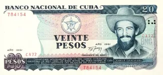 Cuba 20 Pesos, 1991 image