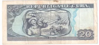Cuba 20 Pesos, 1998-2002 reverse