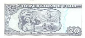 Cuba 20 Pesos, 2004-2021 reverse
