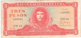 Cuba 3 Pesos, 1989 image