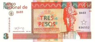 Cuba 3 Pesos, 1994 image