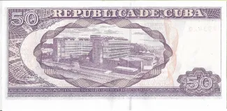 Cuba 50 Pesos, 2002-2020 reverse