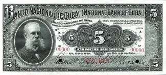 Cuba 5 Pesos, 1905