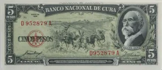 Cuba 5 Pesos, 1960 image