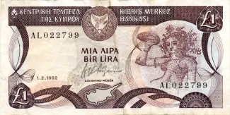 Cyprus 1 Pound, 1996 image