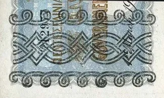 Cyprus 1 Shilling, 1919 reverse