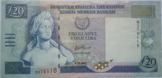 Cyprus 20 Pounds, 2004 image