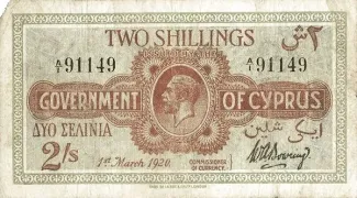 Cyprus 2 Shillings, 1920 image
