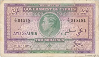 Cyprus 2 Shillings, 1947 image