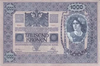 Czechoslovakia 1.000 Korun, 1919 reverse